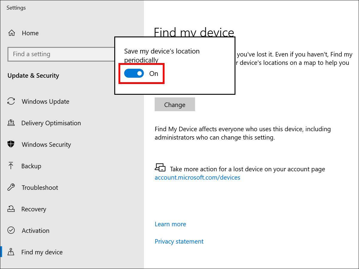 Save my device's location periodically Save my device's location periodically