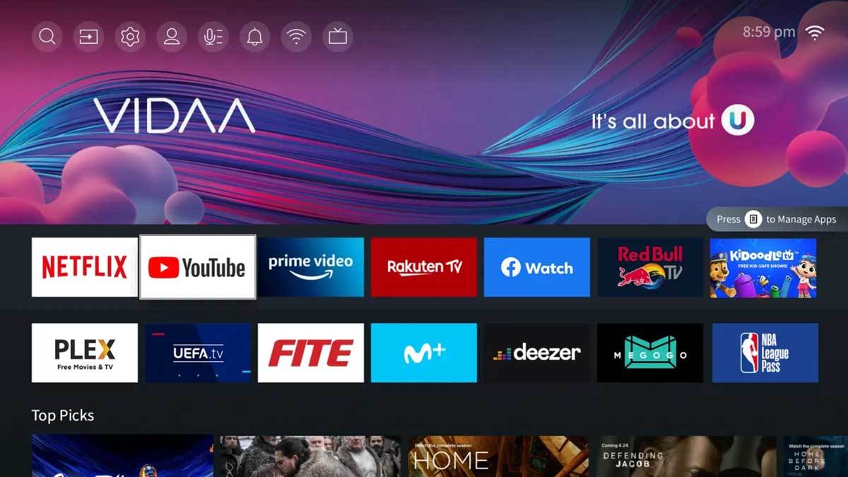 Hisense VIDAA platforma Hisense VIDAA platforma