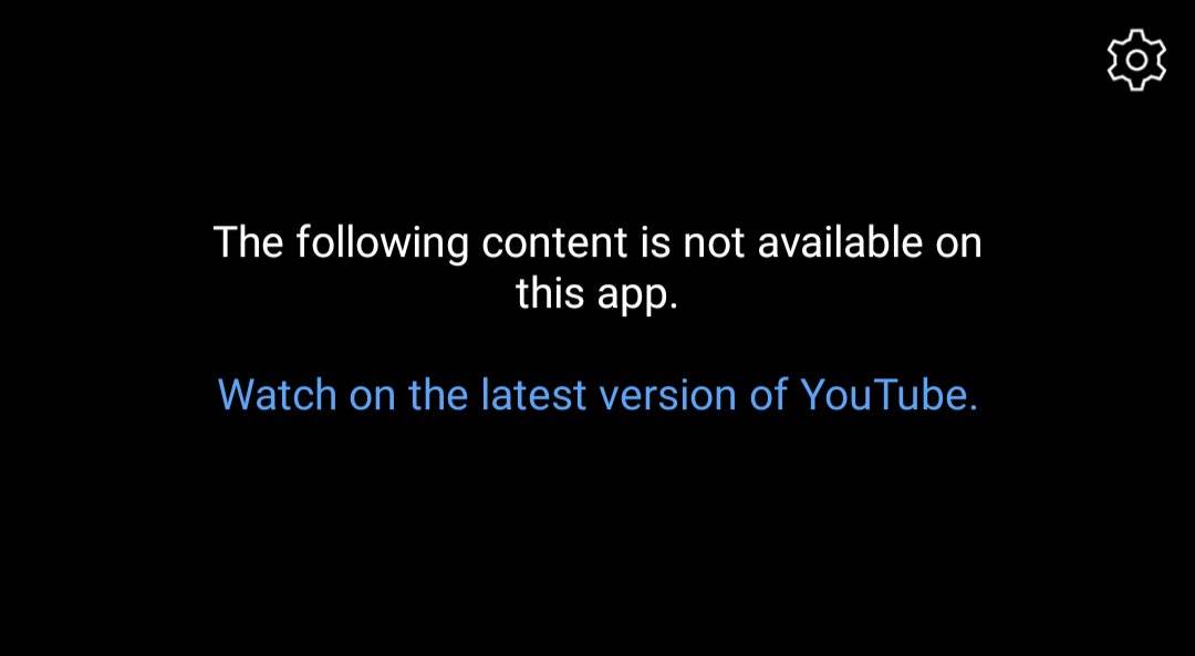 YouTube Vanced ne radi poruka   YouTube Vanced ne radi poruka