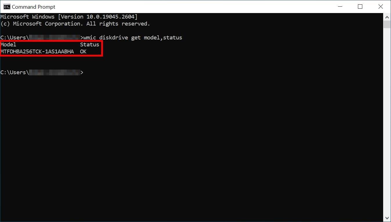 cmd status cmd status