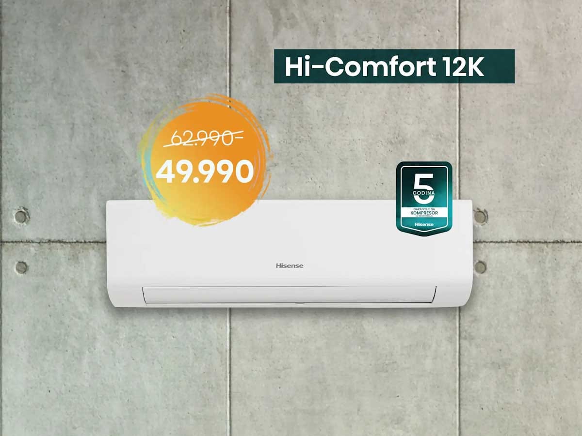 Hisense Hi-Comfort Inverter Klima Uređaj cena Hisense Hi-Comfort Inverter Klima Uređaj cena