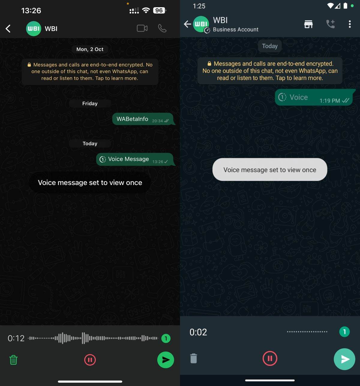 nova WhatsApp opcija View once nova WhatsApp opcija View once