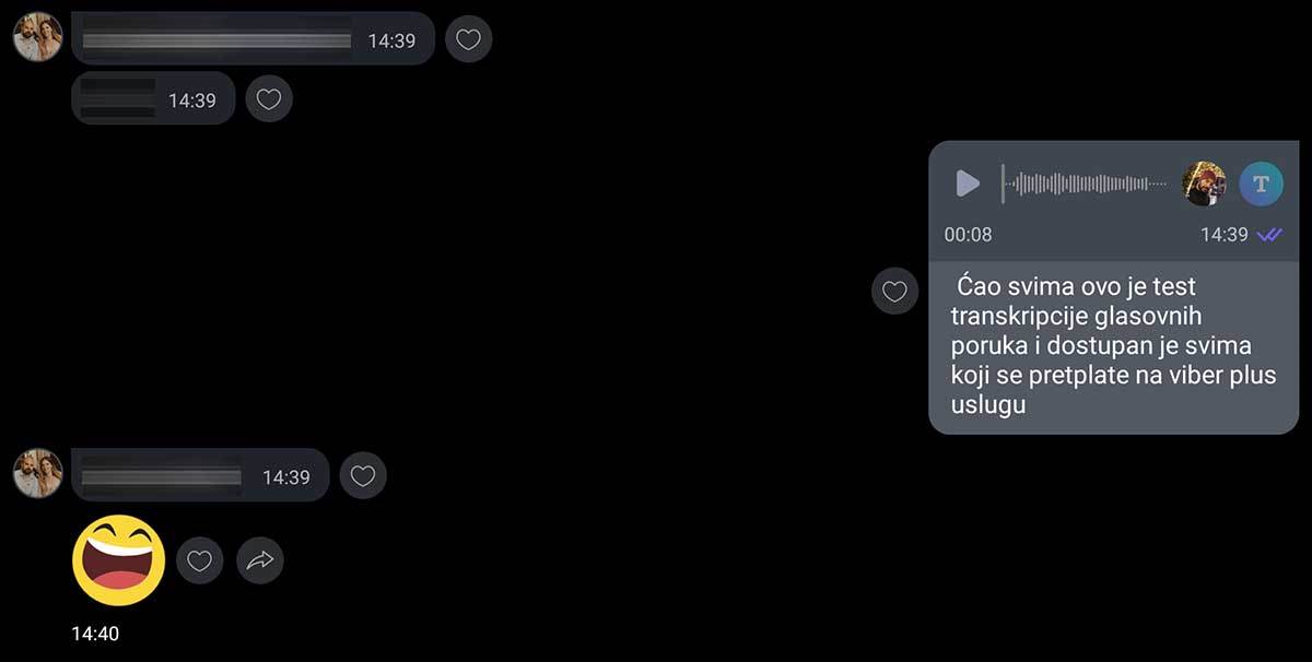  Viber Plus transkripcija glasovnih poruka 
