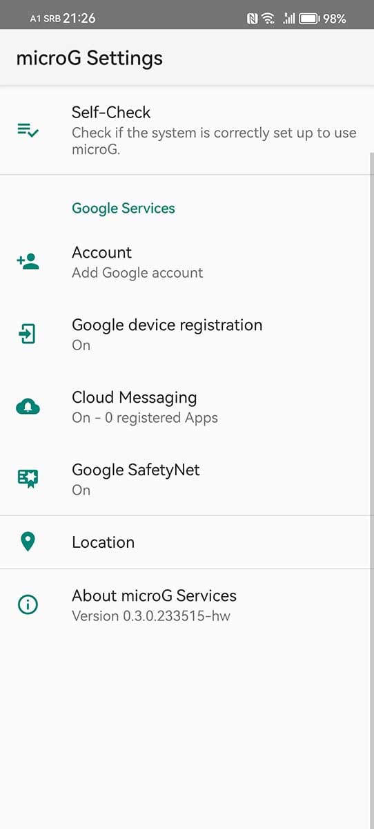  microG servisi podešavanje naloga 1.jpg - Smartlife 