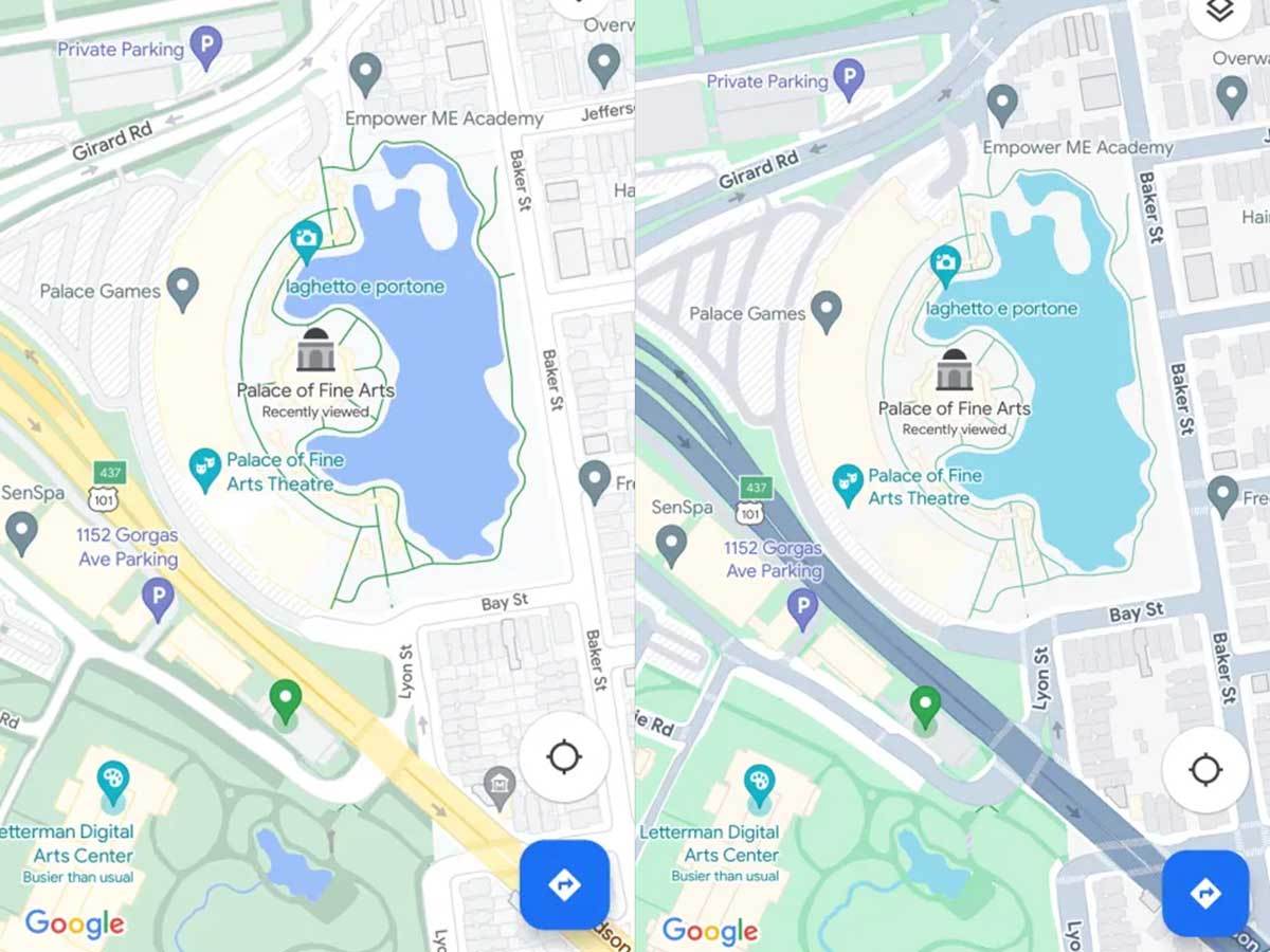 Google Mape novi i stari dizajn   Google Mape novi i stari dizajn