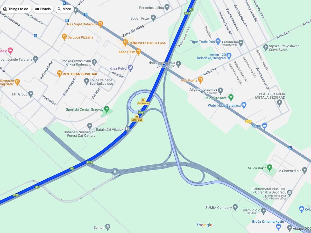  Google Maps glavna i alternativna ruta 1.jpg - Smartlife 