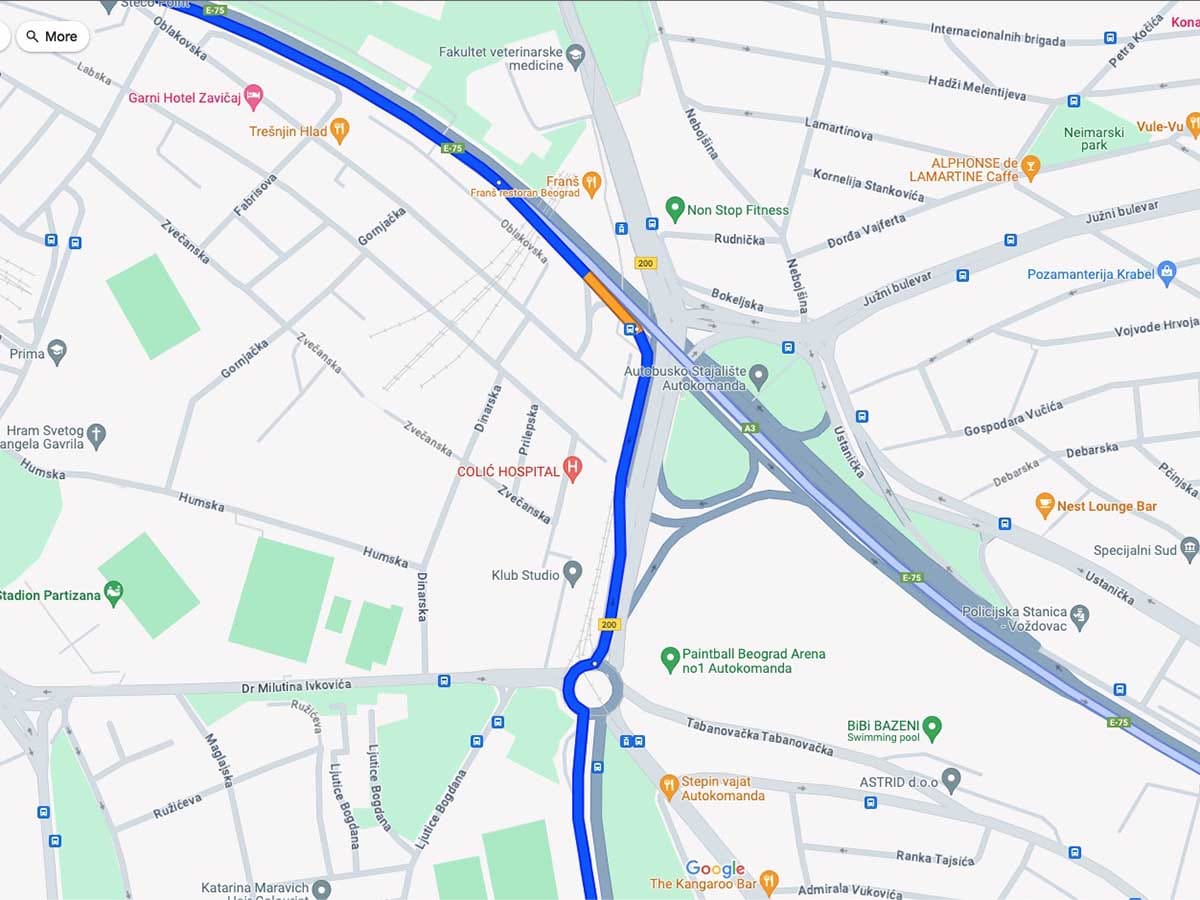  Google Maps glavna i alternativna ruta 4.jpg - Smartlife 