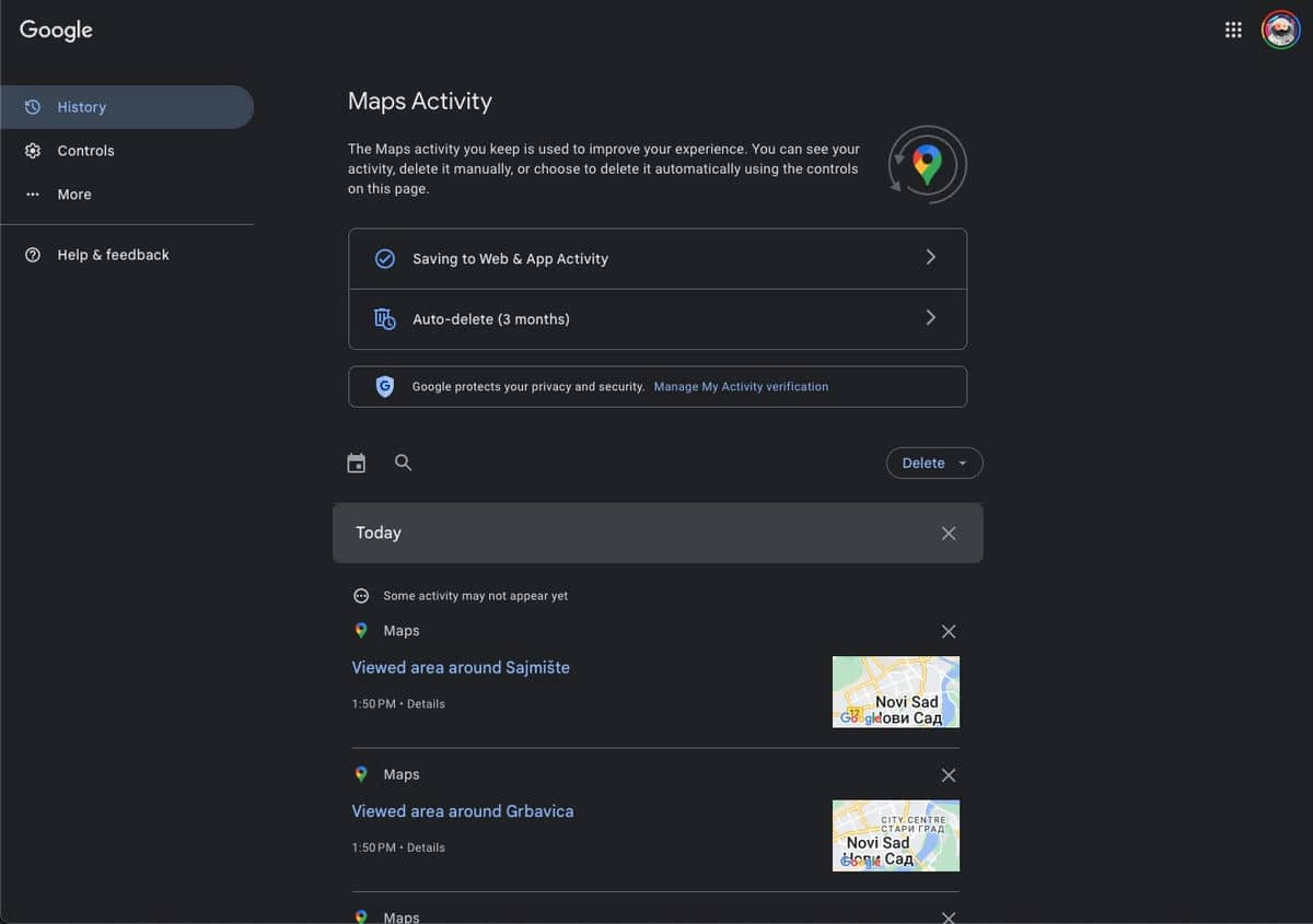  Kako obrisati Google Maps istoriju na računaru 4.jpg 