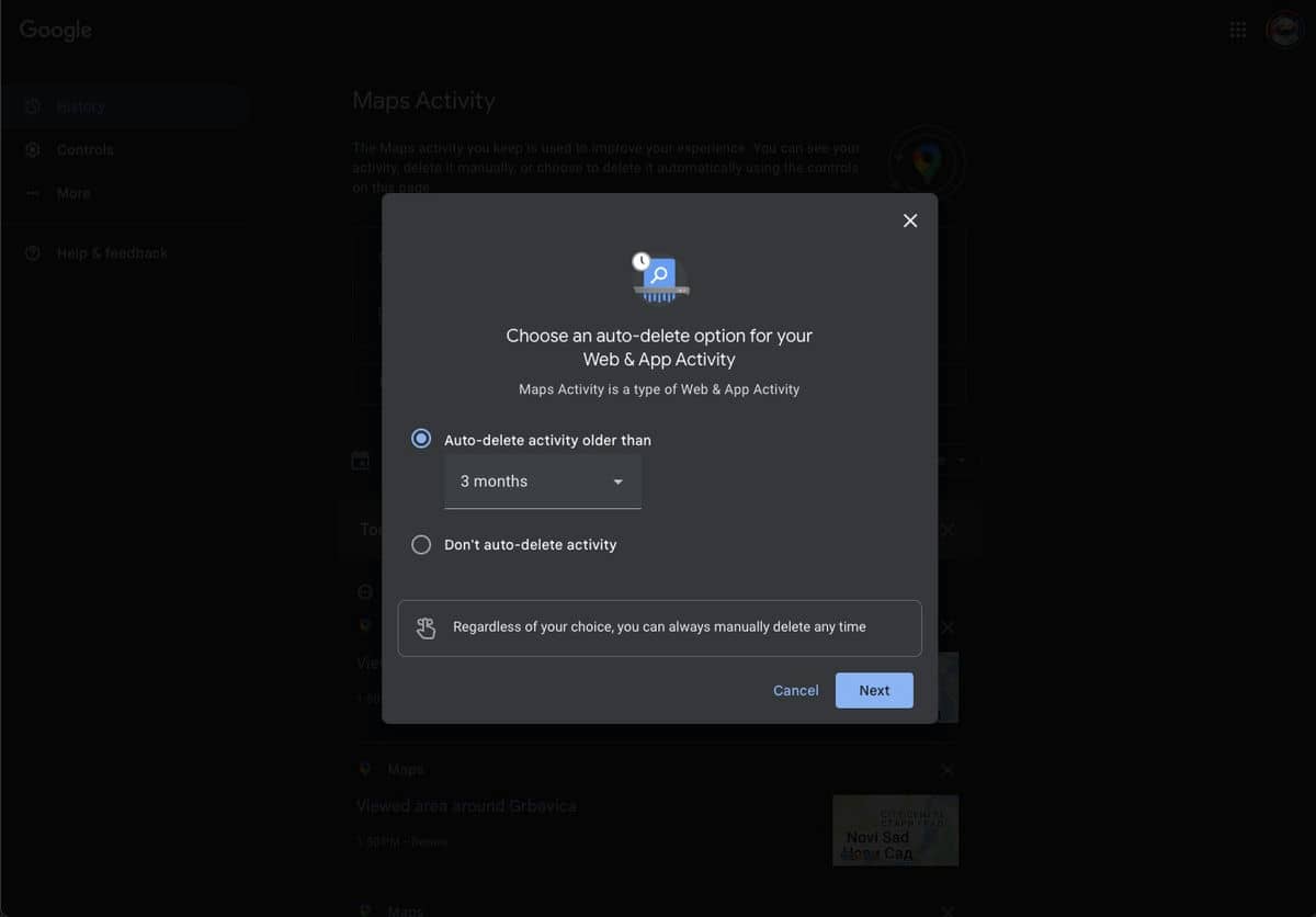  Kako obrisati Google Maps istoriju na računaru 3.jpg - SmartLife / Ilija Baošić 