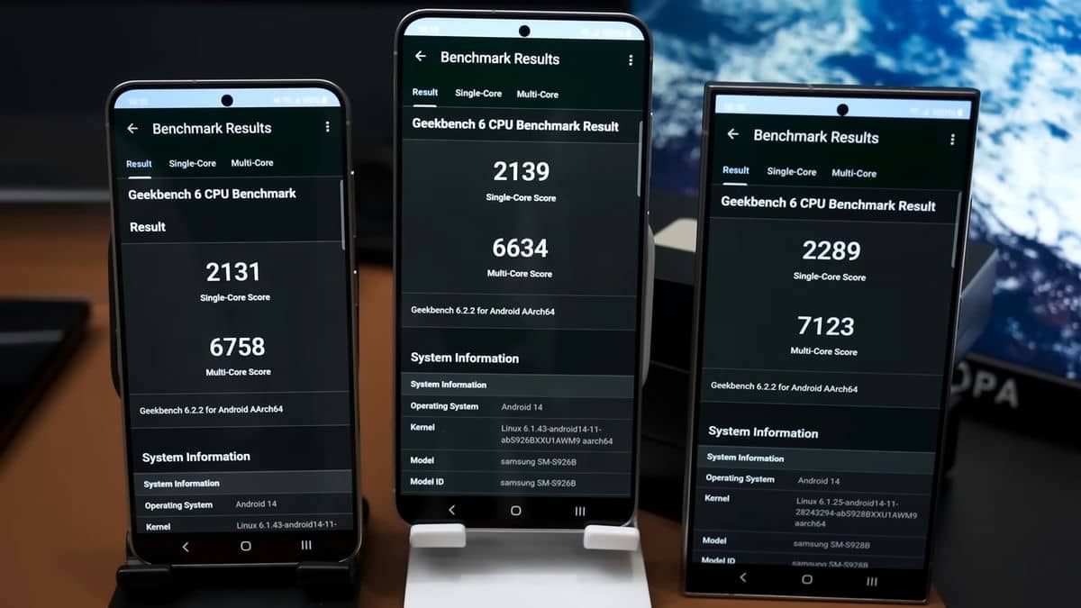 Exynos 2400 vs Snapdragon 8 Gen 3 Geekbench 6 rezultat Exynos 2400 vs Snapdragon 8 Gen 3 Geekbench 6 rezultat