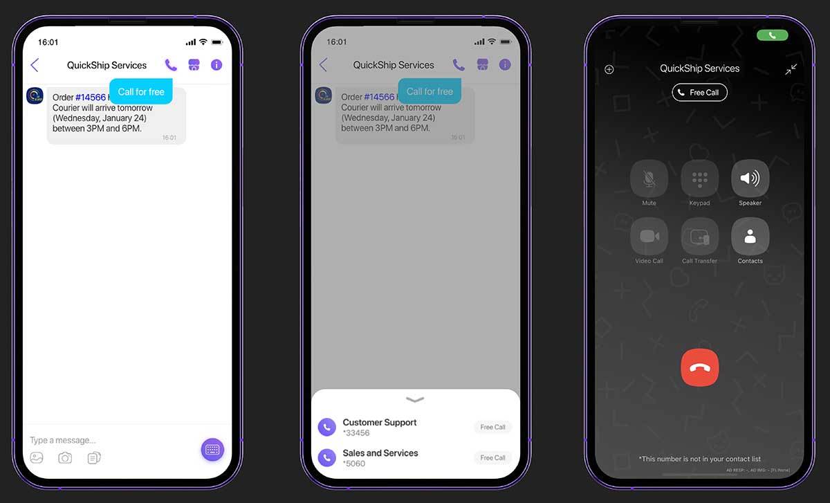 Poslovni poziv Viber primer Poslovni poziv Viber primer