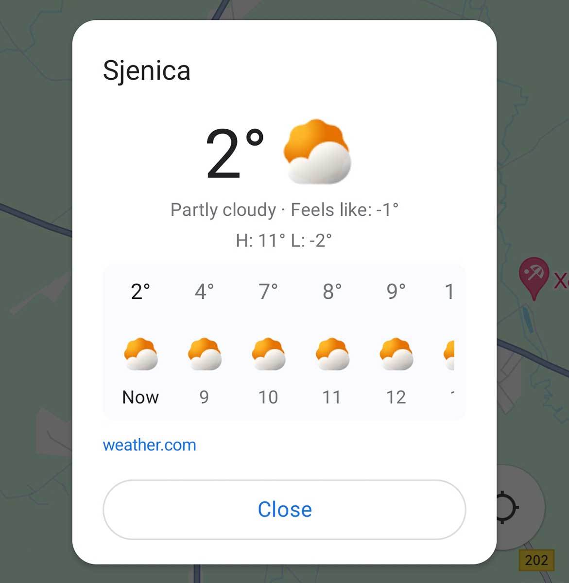 Vremenska prognoza 12 sati Google Maps   Vremenska prognoza 12 sati Google Maps