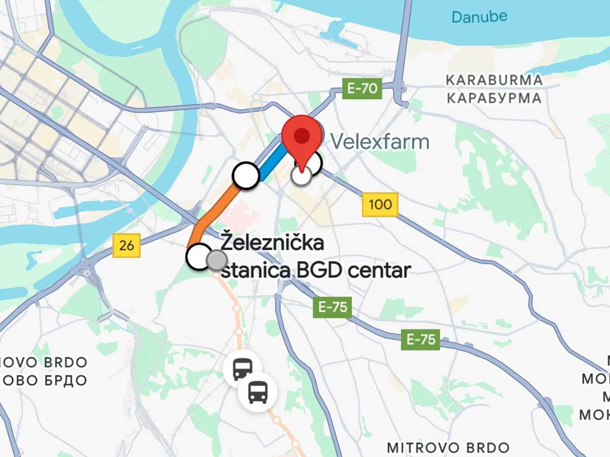  Google Maps ruta i lokacija gradskog prevoza 7.jpg - SmartLife / Google Maps 