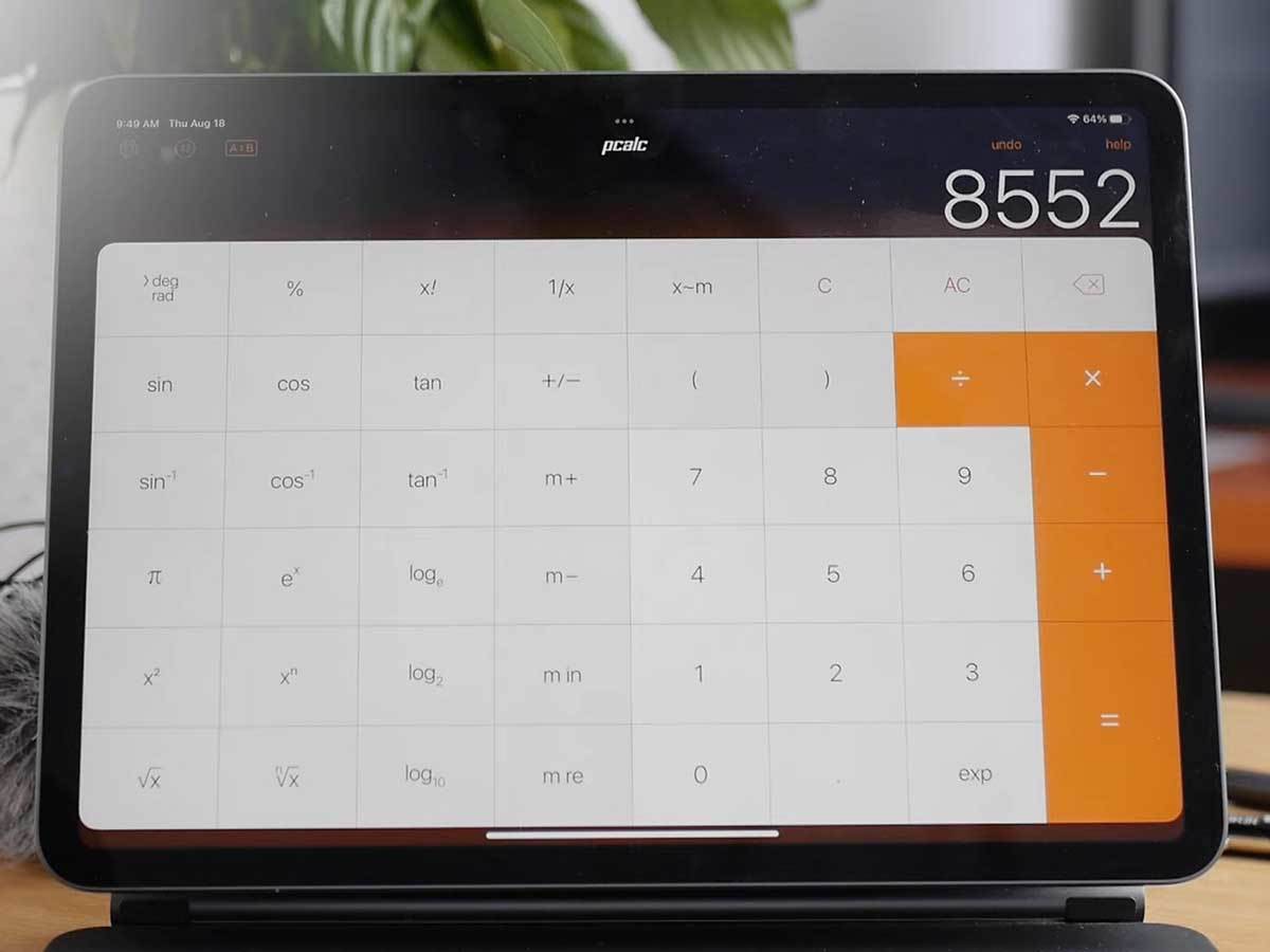 Kalkulator aplikacija iPad Kalkulator aplikacija iPad