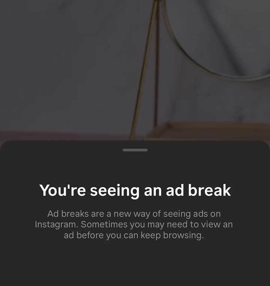  Instagram ad break objašnjenje 