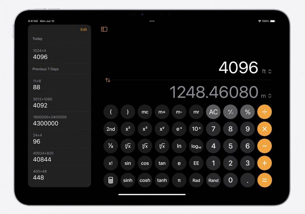  Calculator App _ Apple iPadOS 18 _ kalkulator aplikacija _ Foto Apple (1).jpg - Apple 