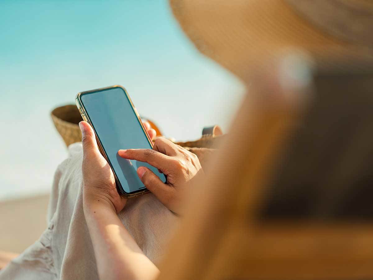 Telefon na plaži Telefon na plaži