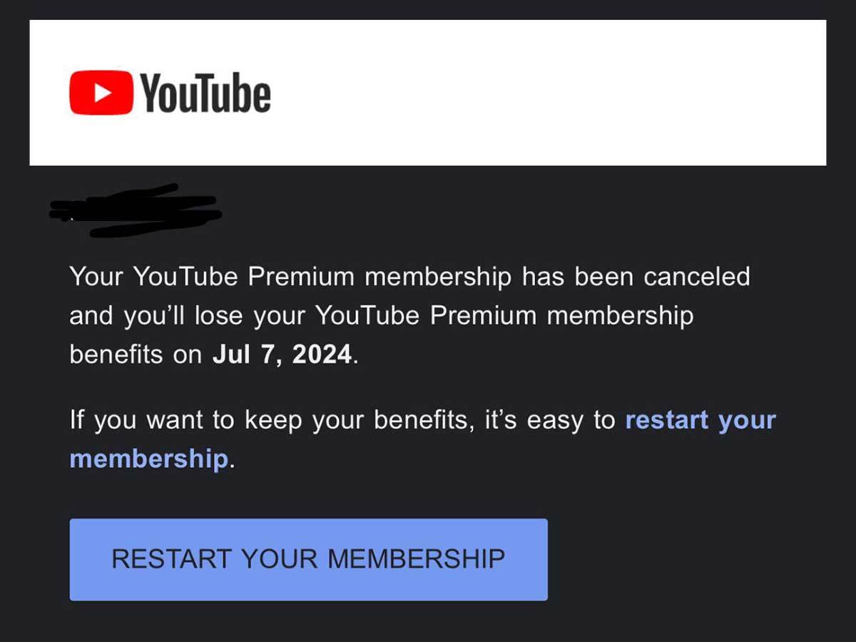 YouTube Premium otkazana pretplata   YouTube Premium otkazana pretplata