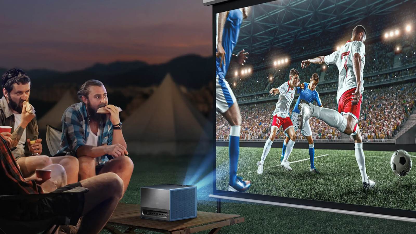  Hisense C1 projektor EURO 2024 napolju.jpg - Hisense 