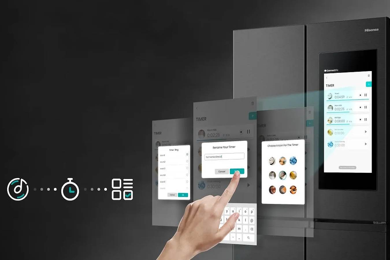 Hisense frižider sa ekranom RQ760N4IFE Hisense frižider sa ekranom RQ760N4IFE