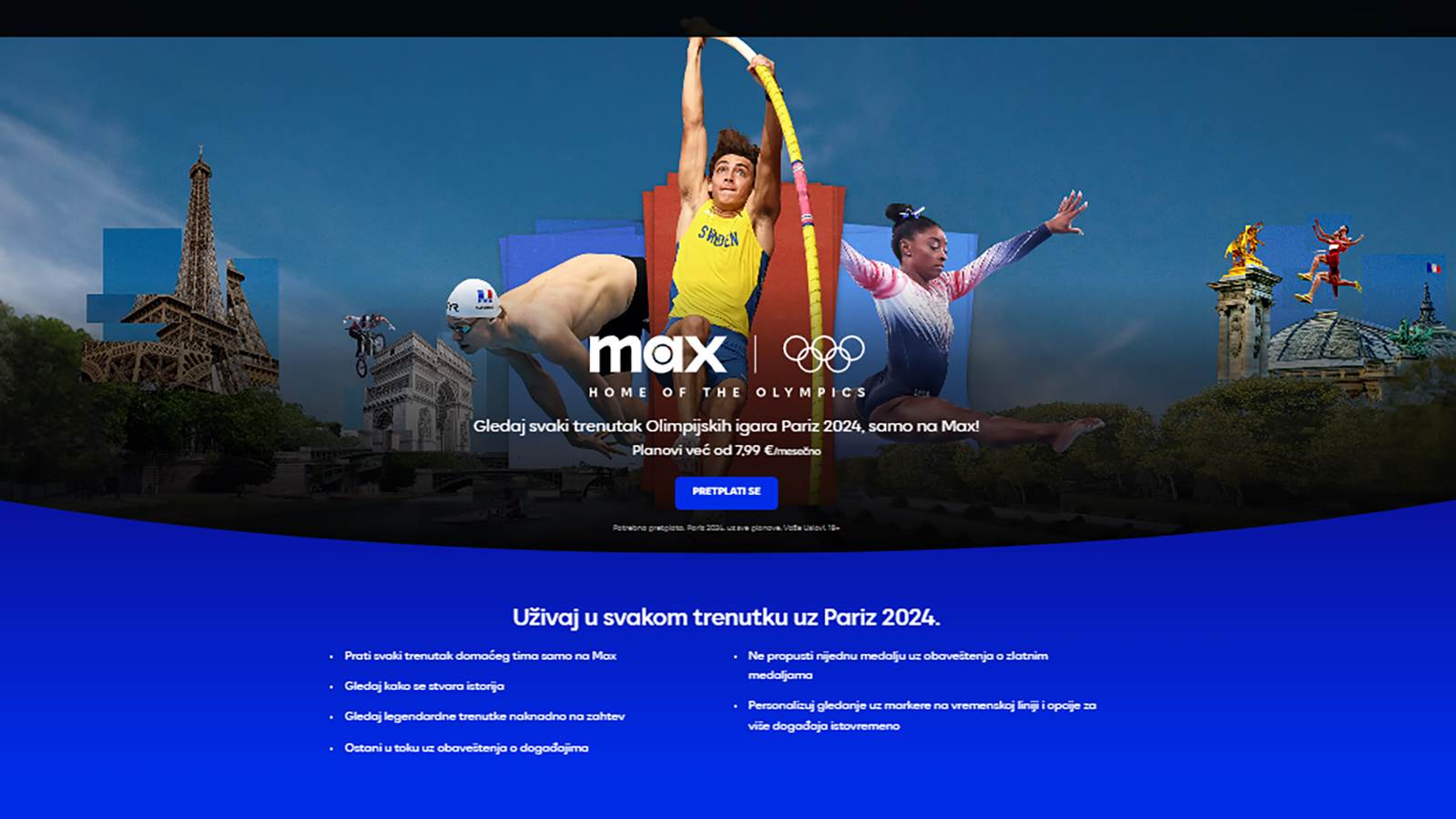  Olimpijske igre na Max striming platformi 