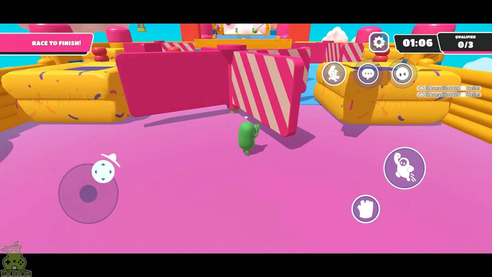  Fall Guys Mobile Gameplay Walkthrough Part 1 (iOS, Android) 1-27 screenshot.jpg - YouTube / Techzamazing 