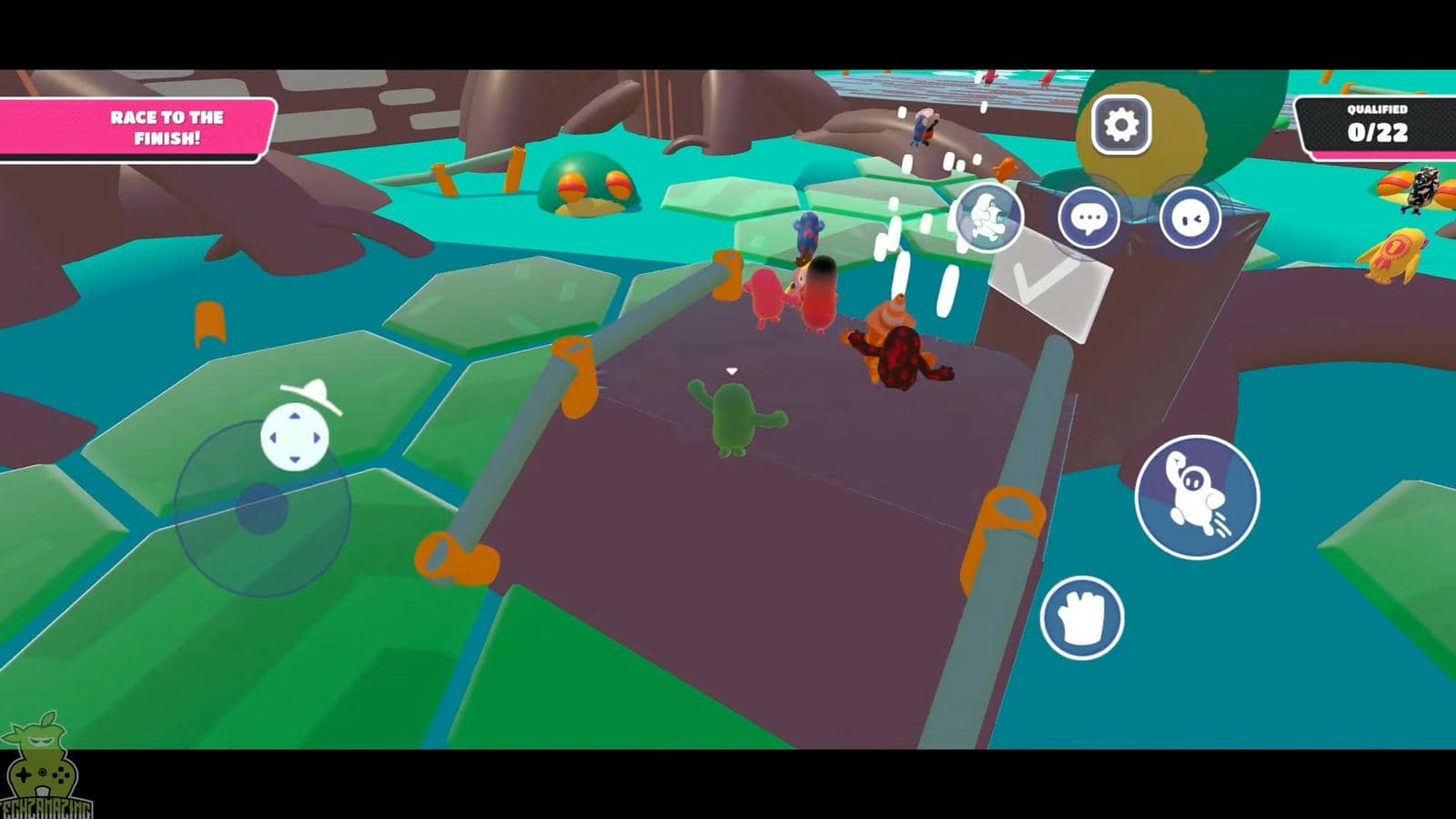  Fall Guys Mobile Gameplay Walkthrough Part 1 (iOS, Android) 6-59 screenshot.jpg - YouTube / Techzamazing 