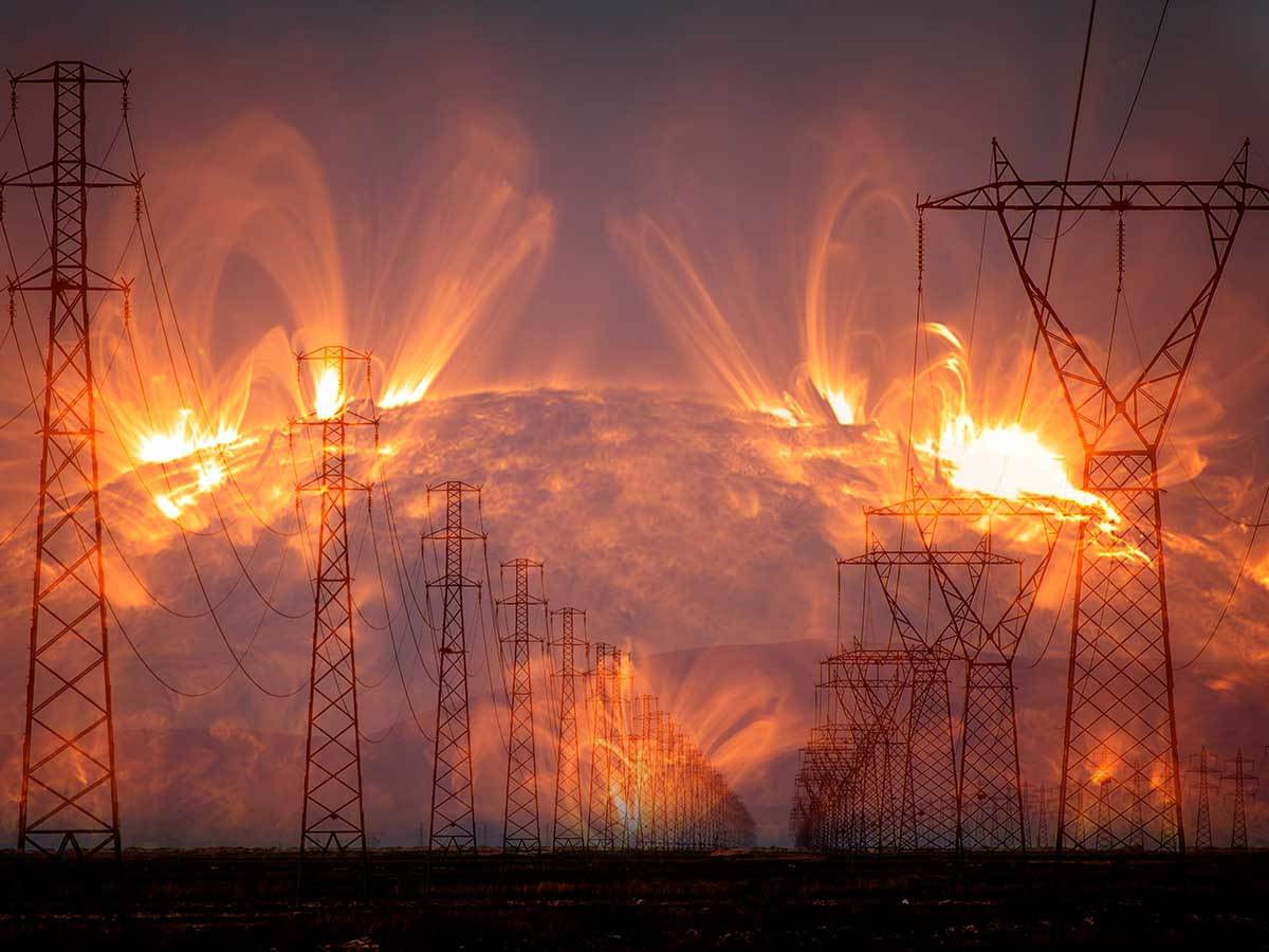 Infrastruktura na Zemlji solarna oluja Infrastruktura na Zemlji solarna oluja