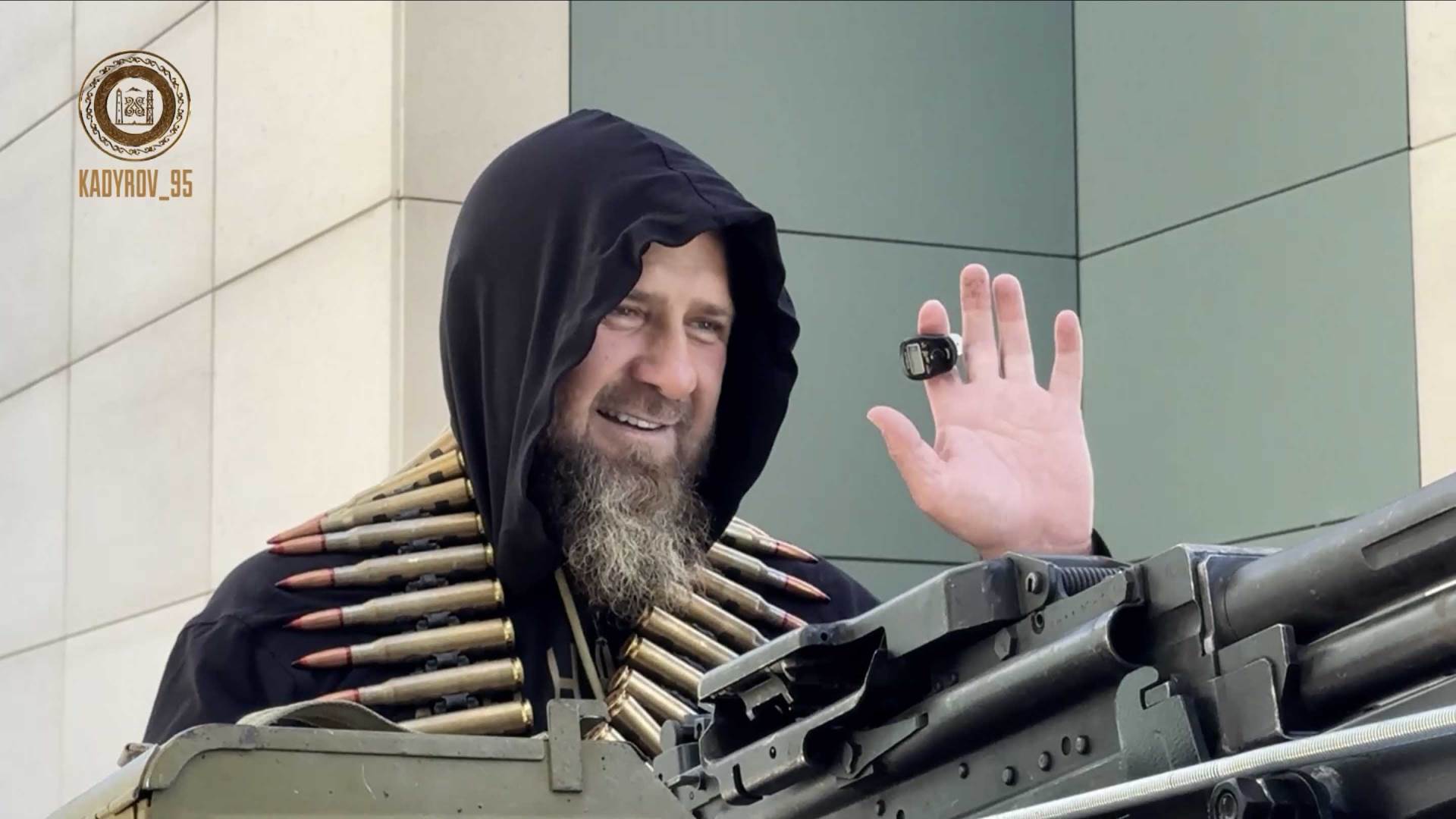 Ramzan Kadirov mitraljez   Ramzan Kadirov mitraljez