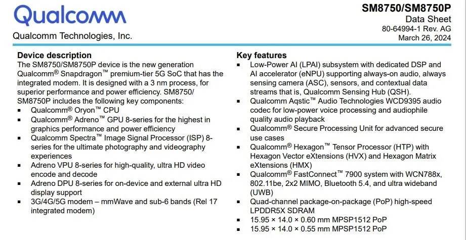  Snapdragon-8-Gen-4-datasheet 