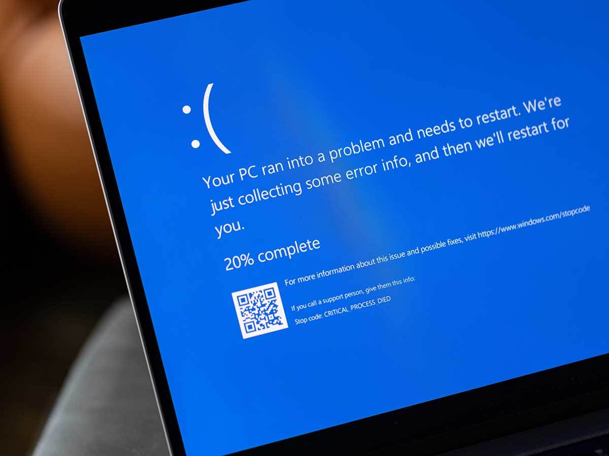Plavi ekran smrti na laptopu Plavi ekran smrti na laptopu