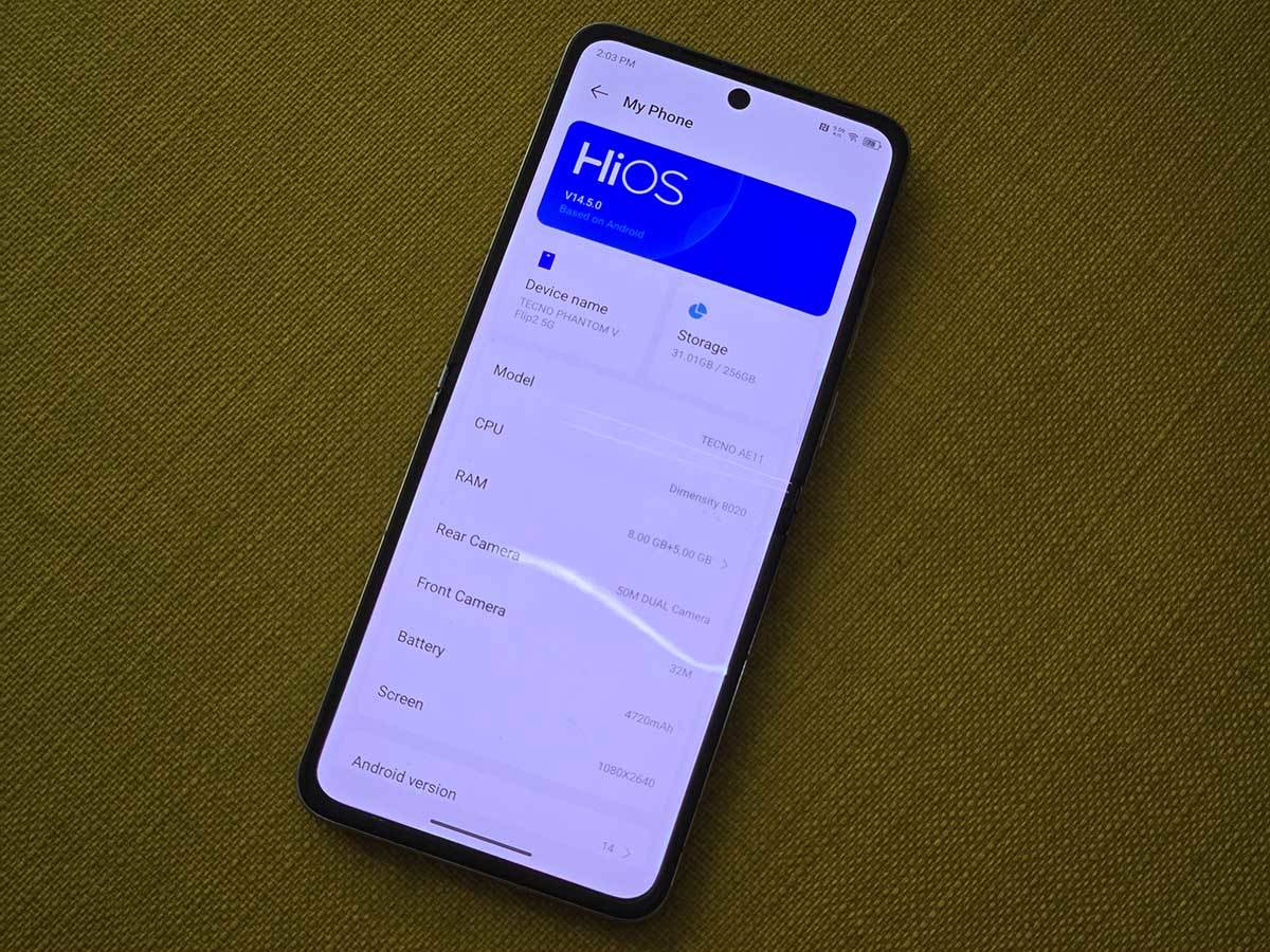  TECNO Phantom V Flip2 HiOS 