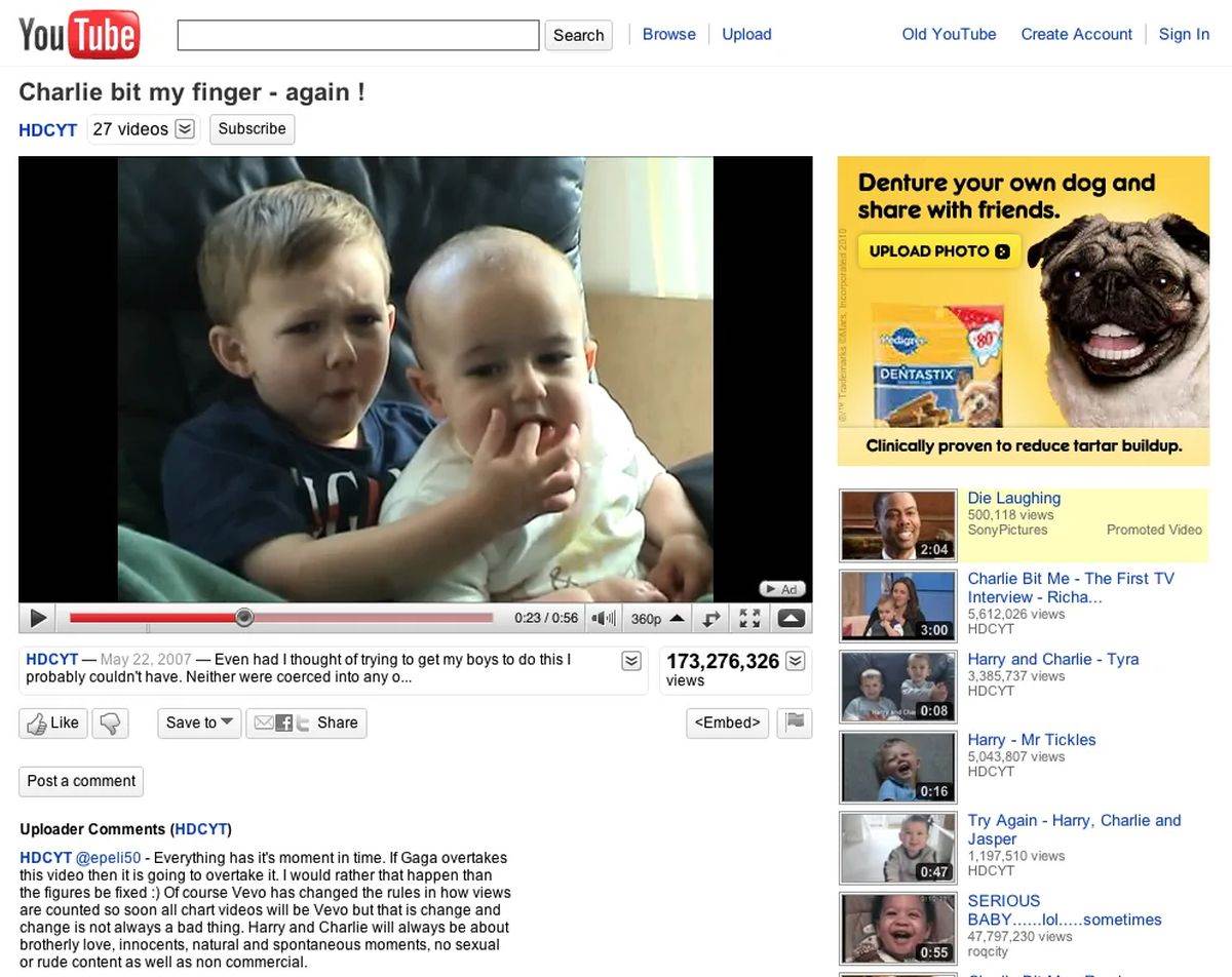  Charlie Bit My Finger – jedan od prvih megaviralnih videa iz 2007. i izgled YouTube stranice iz 2010. godine _ Foto PrtScr gigaom.com.jpg 