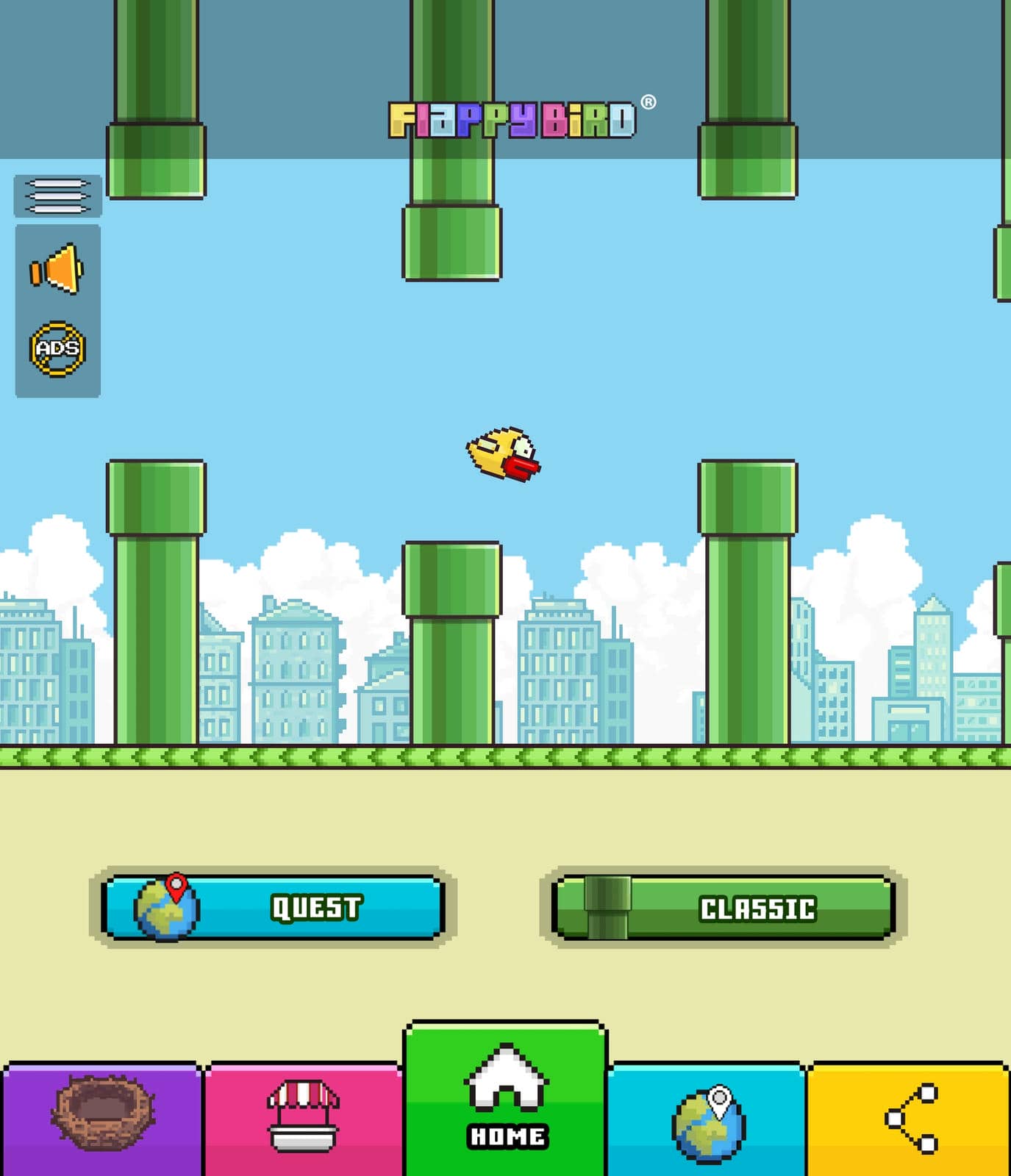 Flappy Bird gejmplej slika 1.jpg - Screenshot / Ilija Baošić   Flappy Bird gejmplej slika 1.jpg - Screenshot / Ilija Baošić