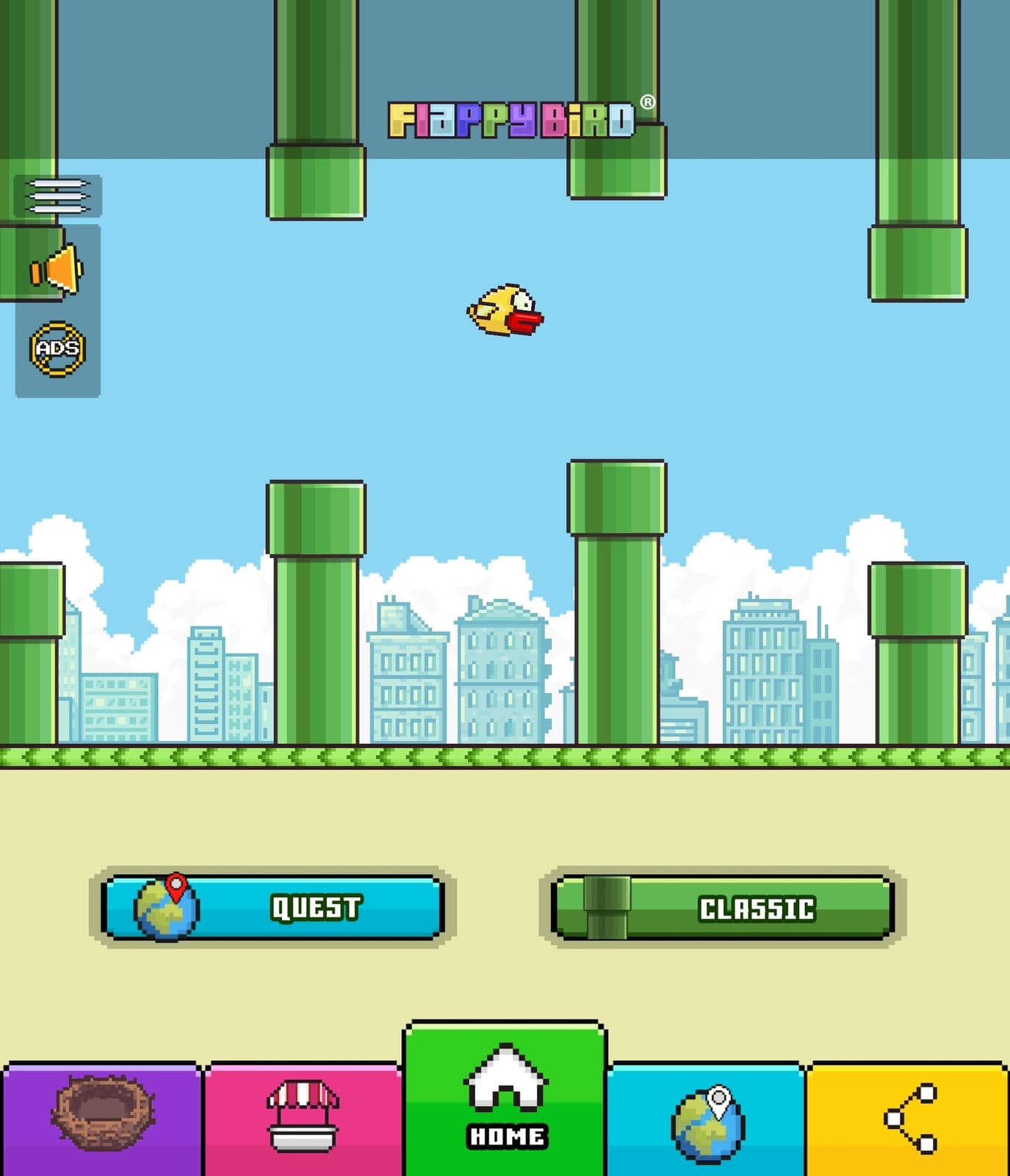 Flappy Bird gejmplej slika 2.jpg - Screenshot / Ilija Baošić   Flappy Bird gejmplej slika 2.jpg - Screenshot / Ilija Baošić
