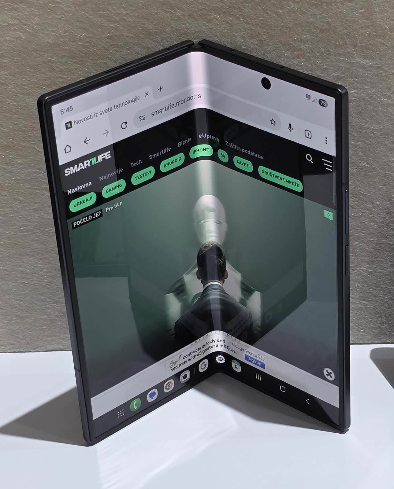 Samsung Galaxy Z Fold7 performanse Samsung Galaxy Z Fold7 performanse