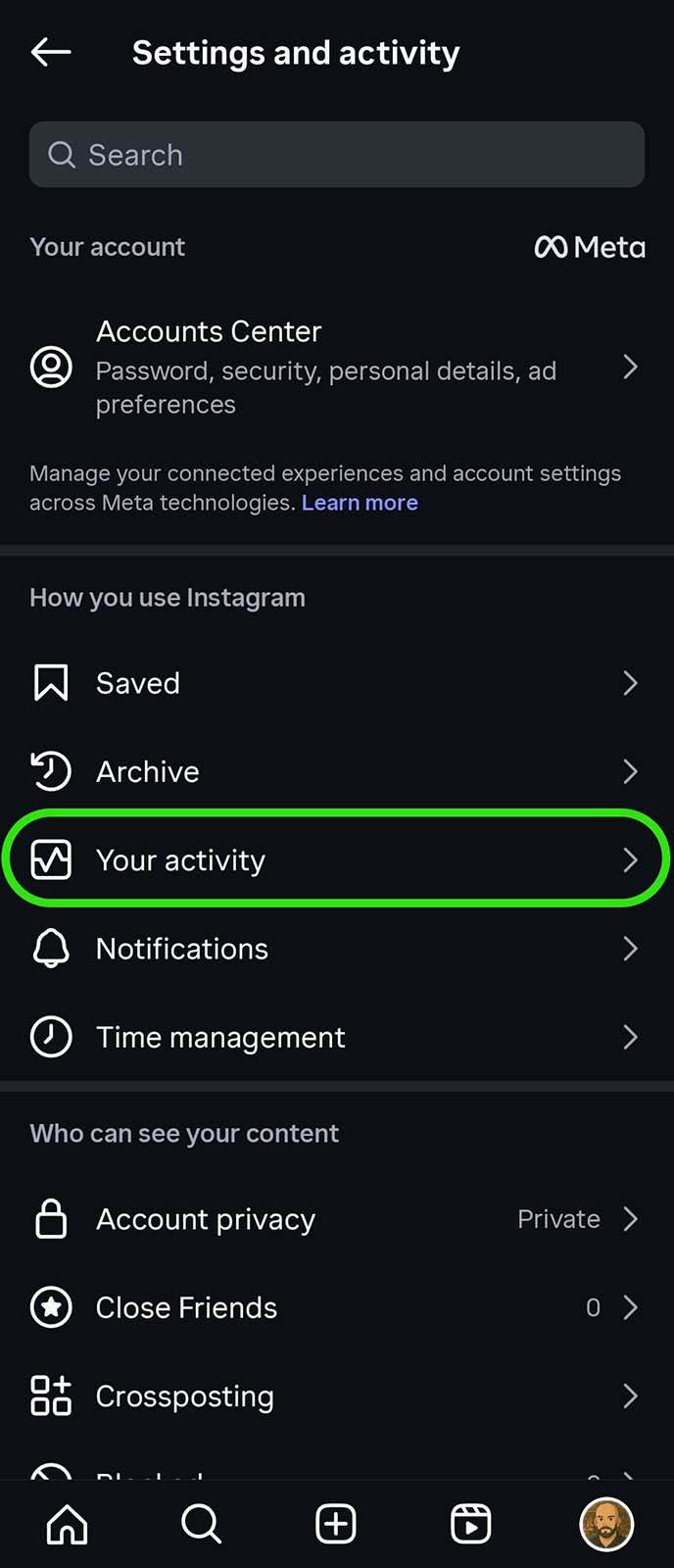 Kako vratiti obrisane slike na Instagramu korak 3.jpg   Kako vratiti obrisane slike na Instagramu korak 3.jpg