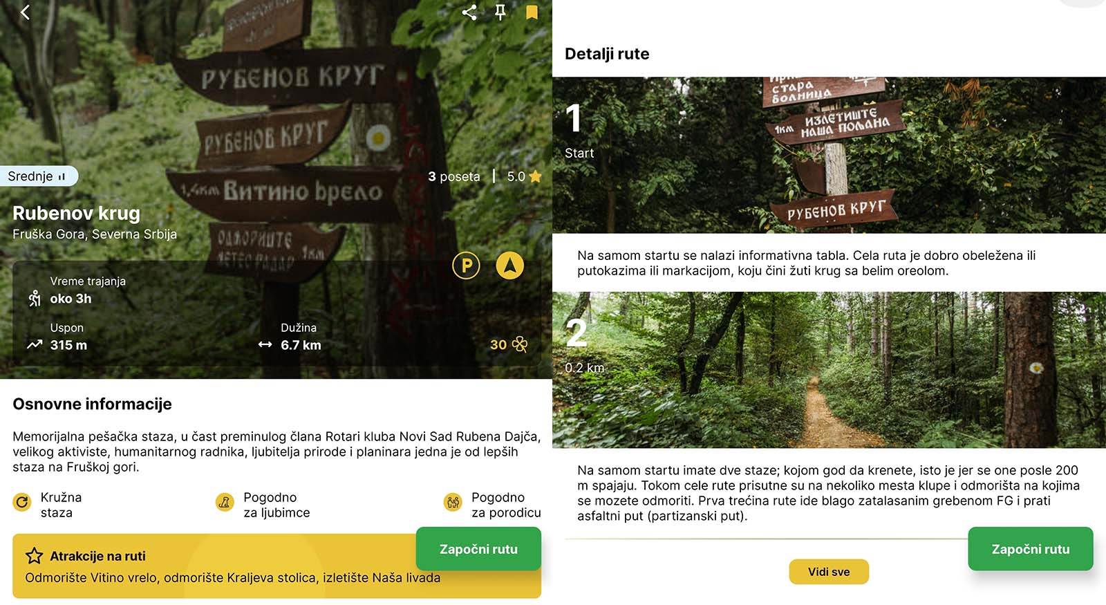  Ruta i detalji 