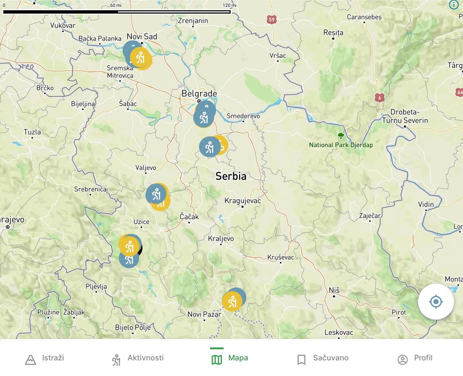  Mapa Via Normale 