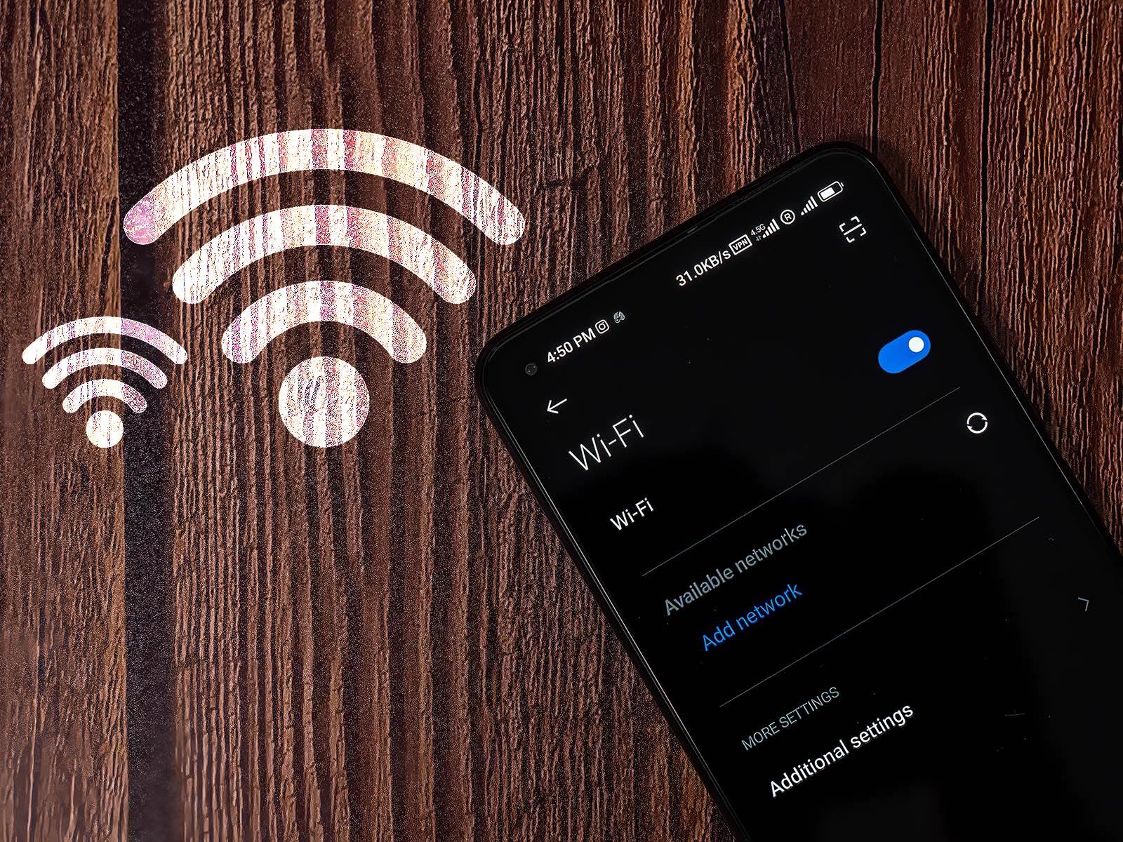  Dve Wi-Fi ikonice na telefonu 