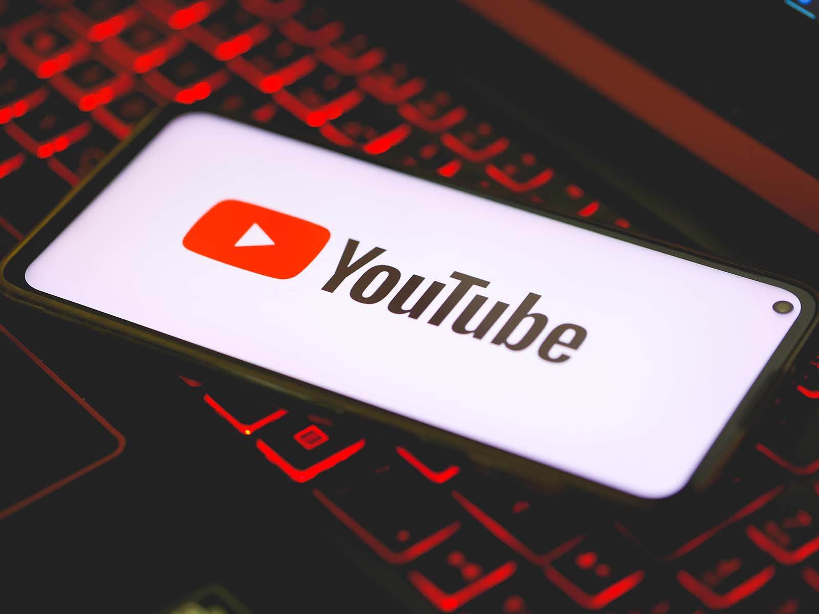  YouTube logo na telefonu 
