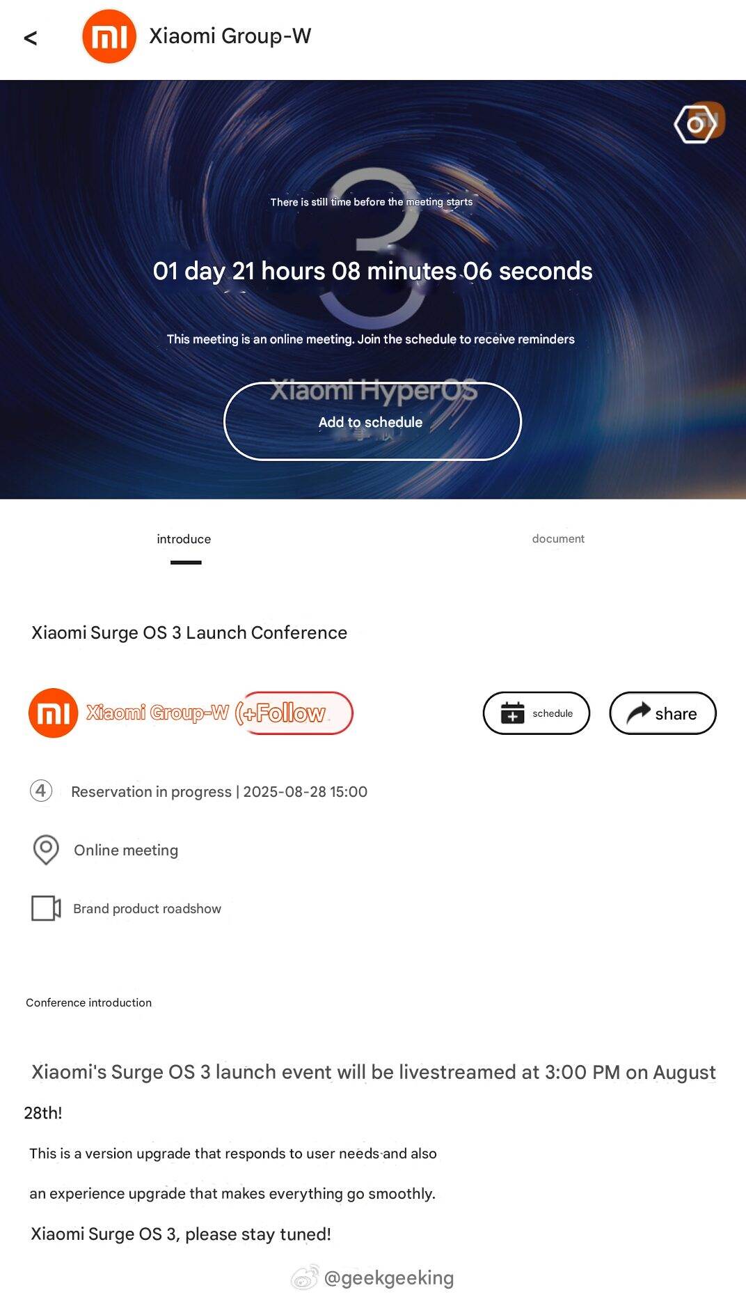 HyperOS 3 odbrojavanje   HyperOS 3 odbrojavanje