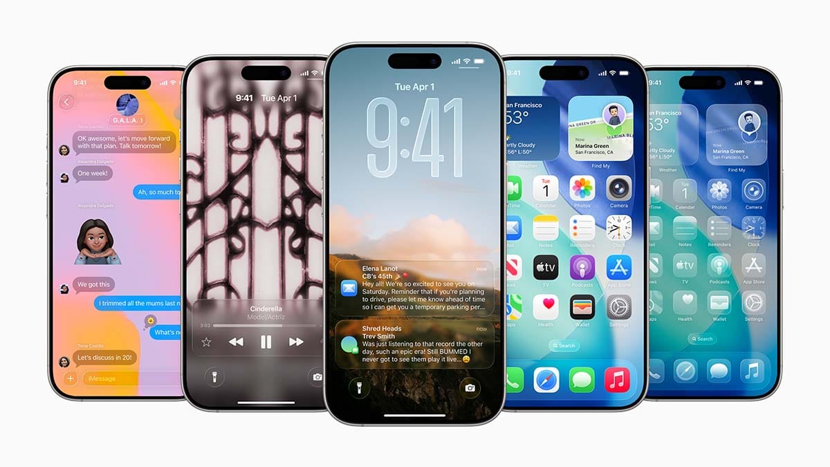 iOS 26 dizajn iOS 26 dizajn