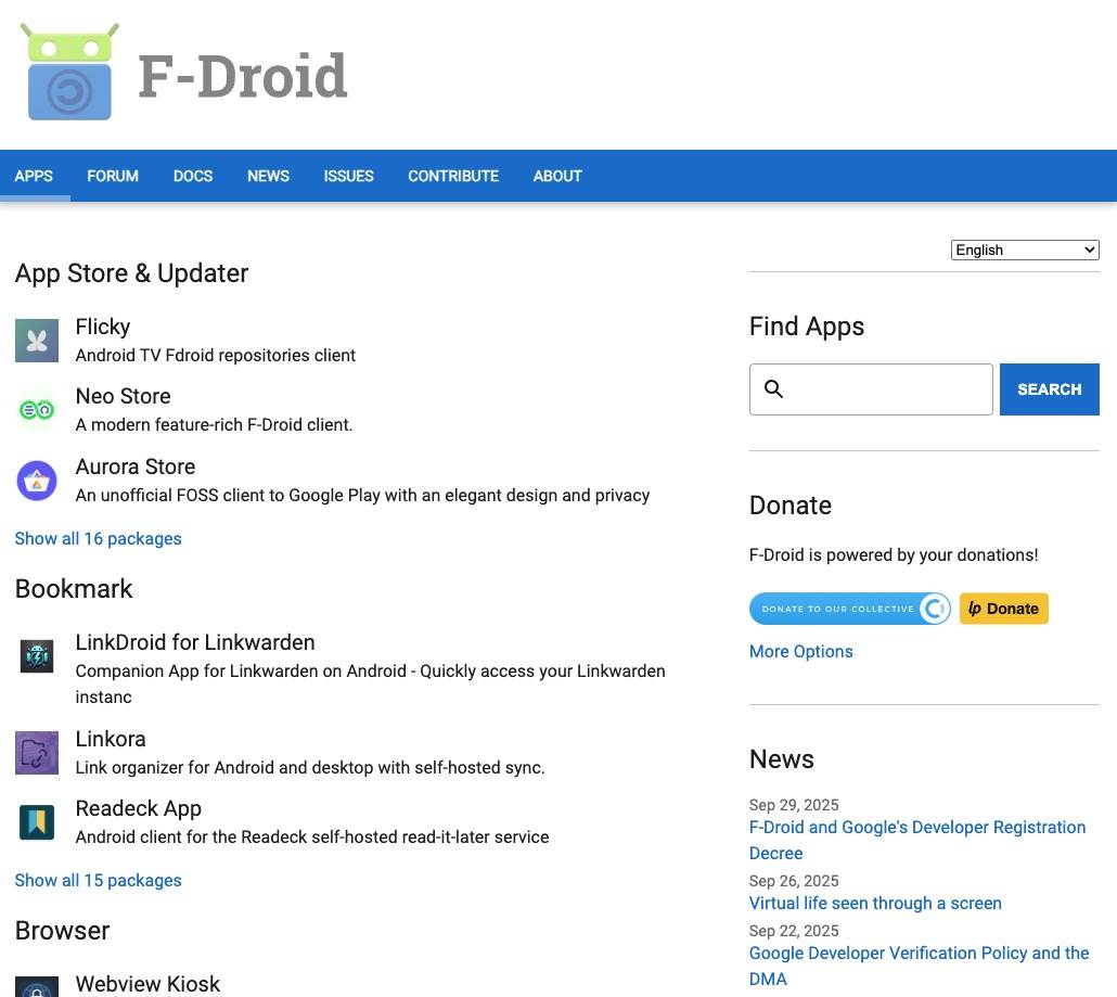  F-Droid prodavnica aplikacija 