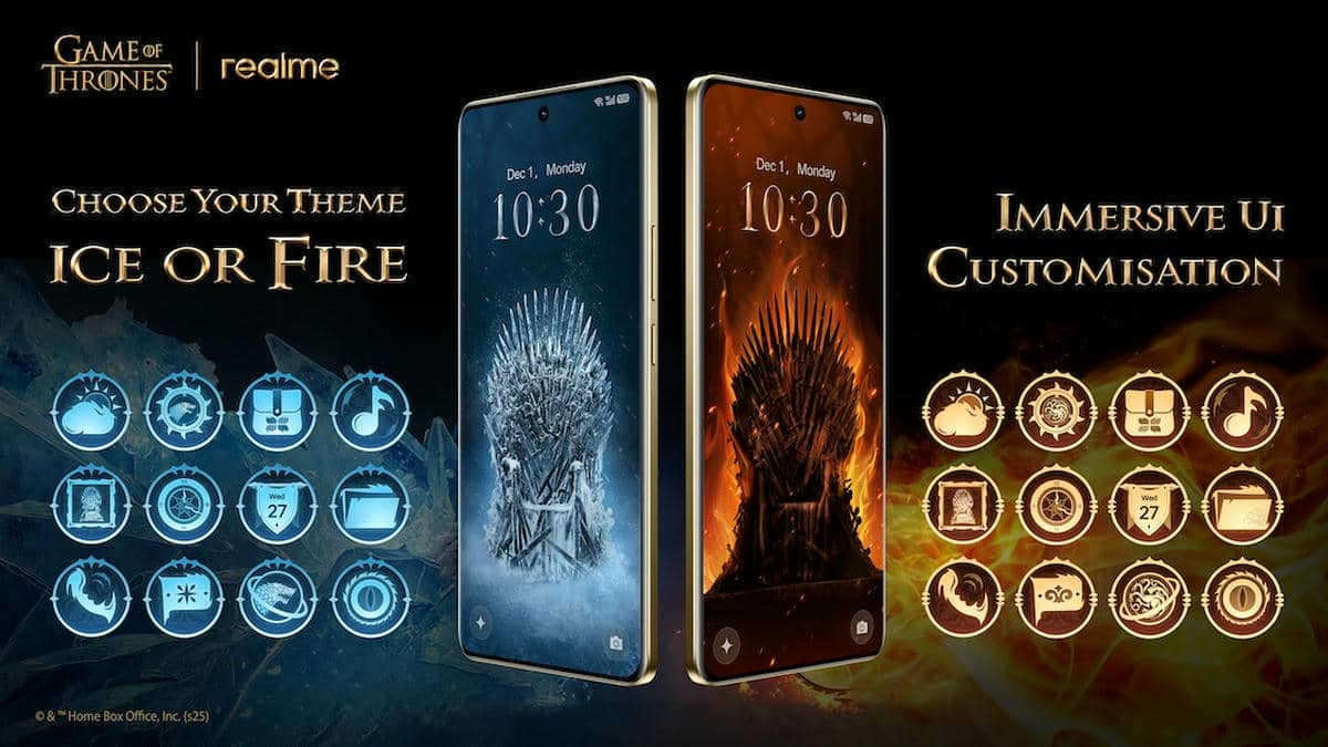 realme 15 Pro Game Of Thrones Limited Edition ikonice   realme 15 Pro Game Of Thrones Limited Edition ikonice