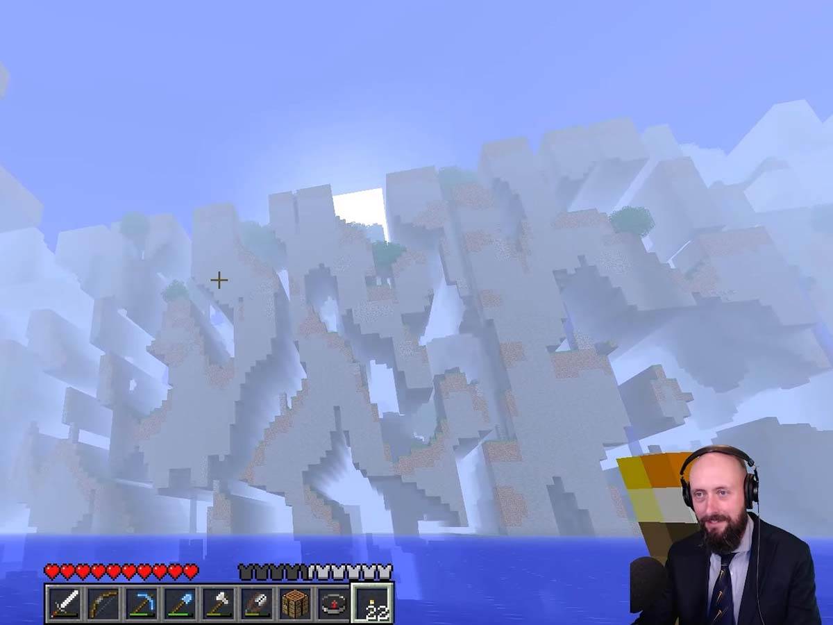  Far Lands zona na kraju Minecraft mape 
