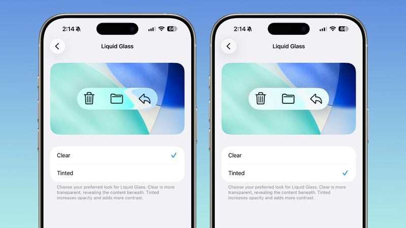 iOS 26.1 prozirnost Liquid Glass elemenata iOS 26.1 prozirnost Liquid Glass elemenata