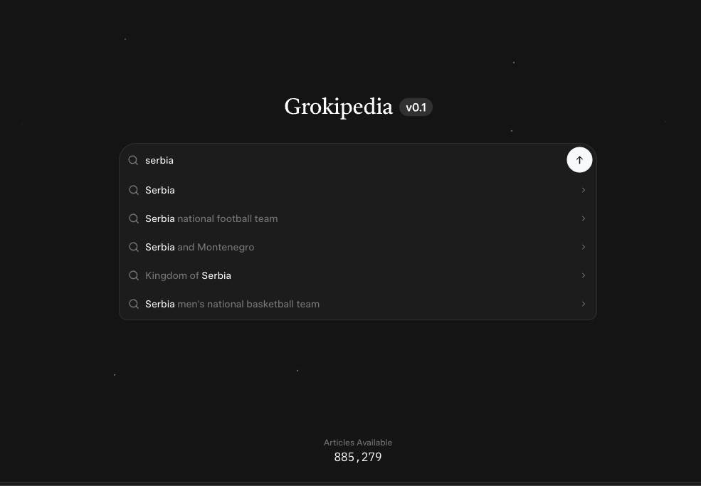 Grokipedia upit   Grokipedia upit