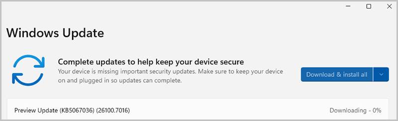  Pojednostavljeno ime ažuriranja 