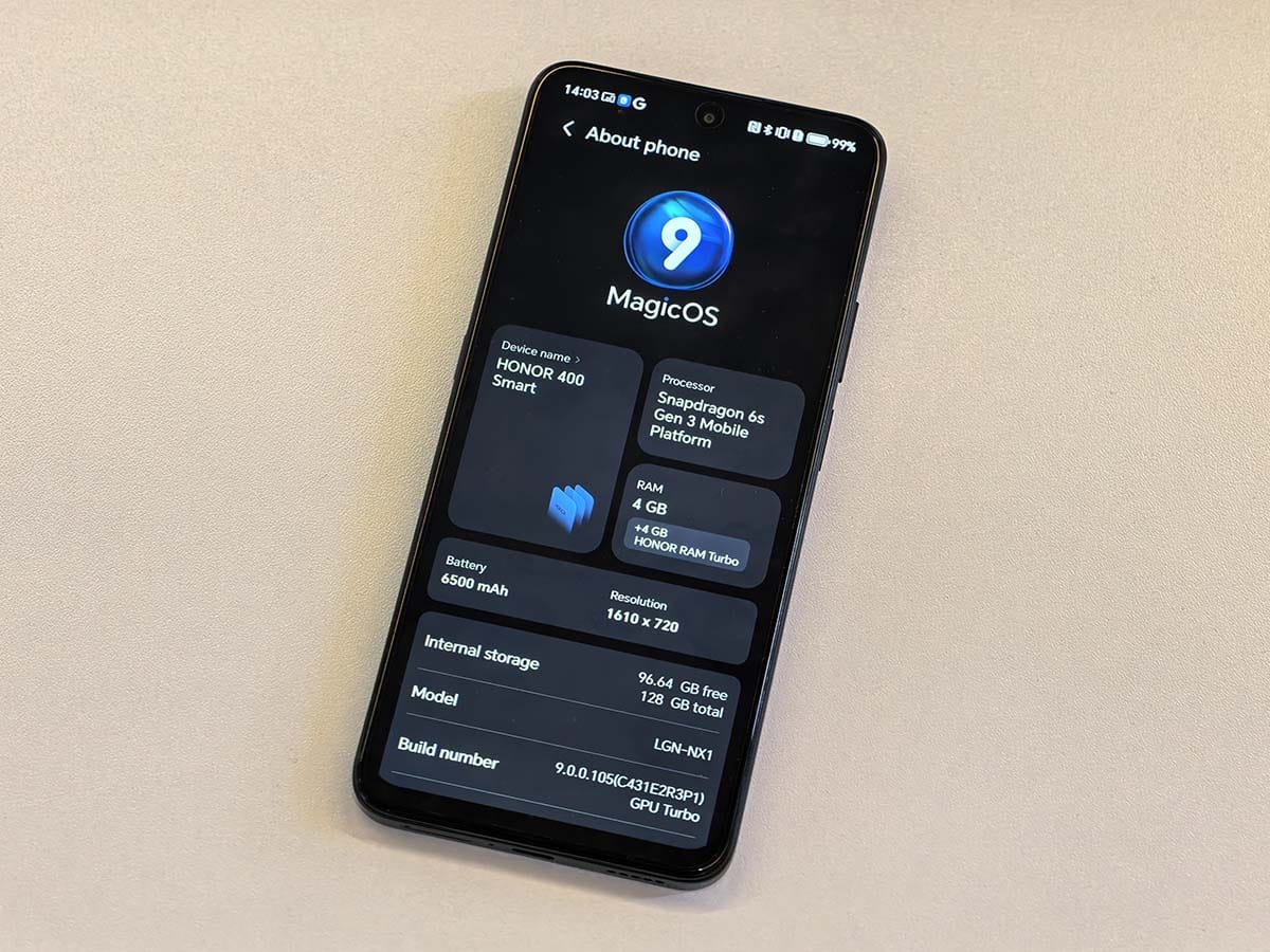  HONOR 400 Smart softver i performanse 